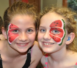 Kids with painted face